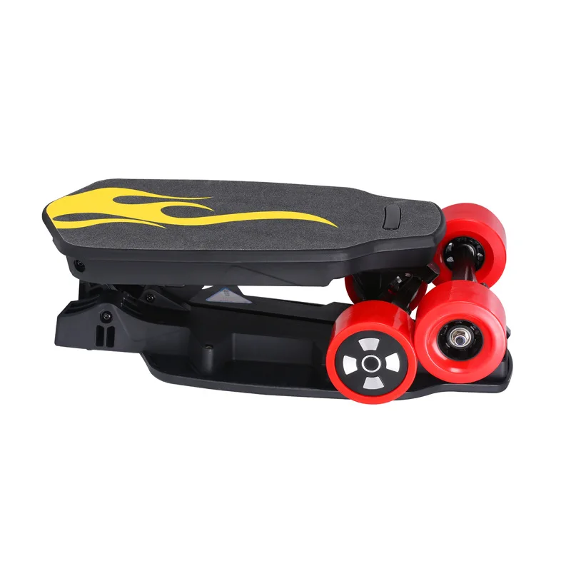 Excellent Four Wheels Dual Motor Electric Skateboard Mini Folding Scooter Bluetooth Speaker Fish Board Longboard Skate Foldable Hoverboard 2