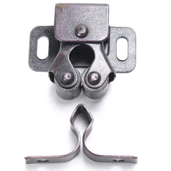 

Premium Double Ball Roller Catches Cupboard Cabinet Door Latch Hardware Copper 3.2*2.7cm Durable Door Clip Buckle Handle