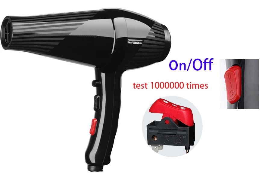 220V 2600W Электрический Профессиональный фен для волос, парикмахеров, фен для волос, высокая мощность, фен для волос