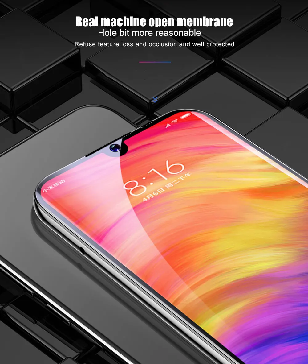 Стекло для Xiao mi Red mi Note 7 7A 6A 8A 8 K20 Pro закаленное стекло полное покрытие Защита экрана для Xiaomi mi 8 Lite mi 9 SE 9T Pro