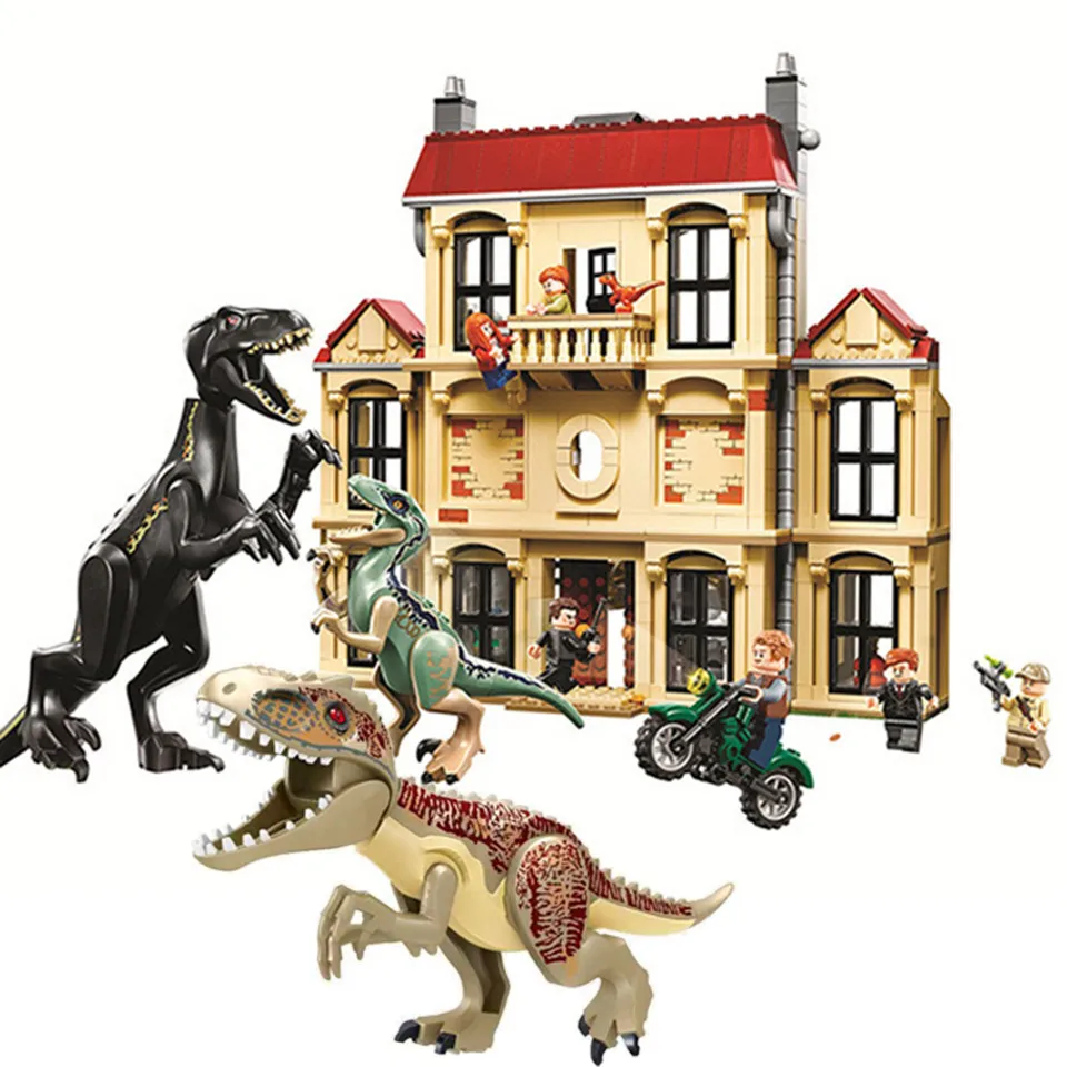 

Jurassic World Dinosaur Model Building Blocks Boys Birthday Gifts Educational Toys For Children