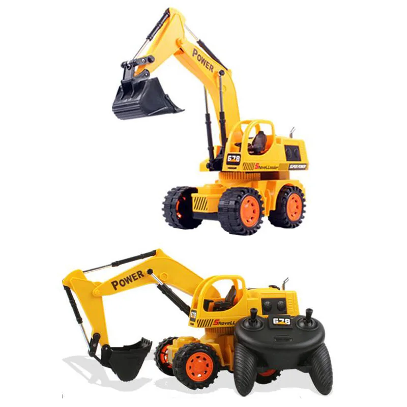 2017 New Remote Control Simulation Engineering Excavator Wire Control Children s Educational Toys