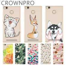 CROWNPRO For Redmi 3S Case Soft TPU Silicone Case 