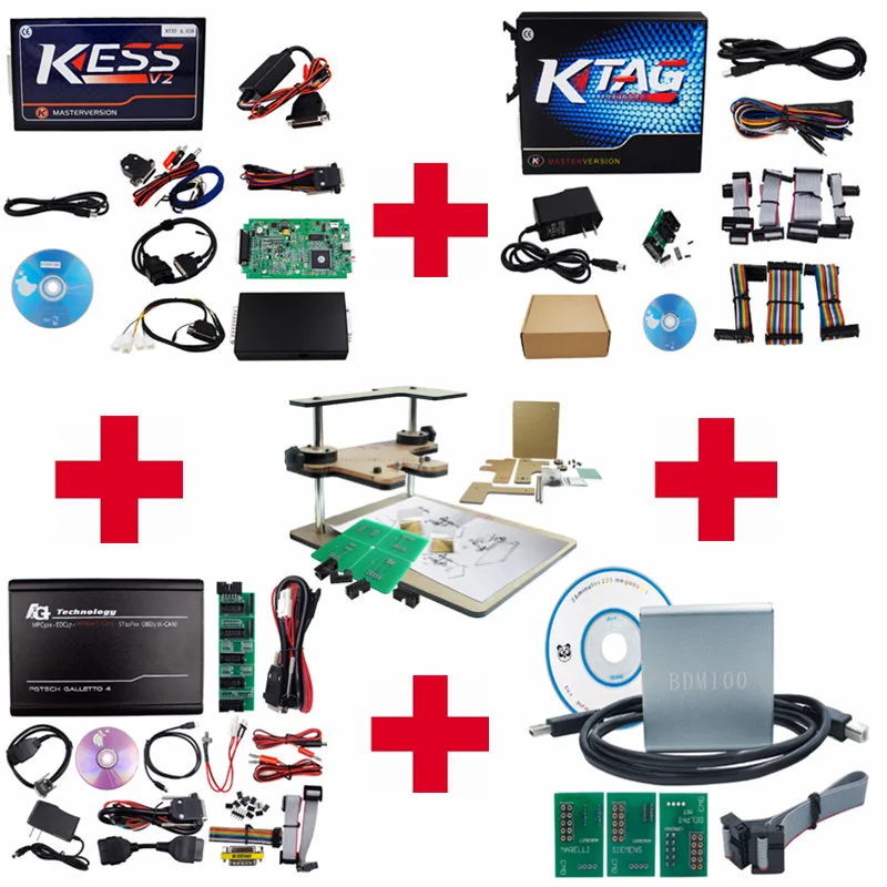 

Full Set Online EU Kess v5.017+Ktag v7.020+Fgtech V54+BDM100+BDM Frame ECU Chip Tuning Tool No Token K-TAG 7.020 ECU Programmer
