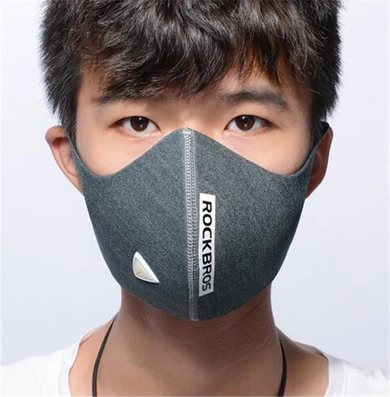 Rockbros PM2.5 Mask Bike Anti-Fog Bicycle Accessories Cycling Mask Motorcycle Running Outdoor Sports Mask Windproof Dustproof