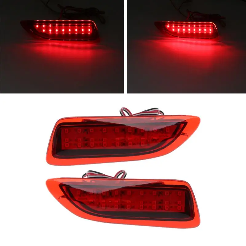1Pair FTT Rear Bumper Lights LED Reflector Brake Stop Signal Running Lamp For Toyota Corolla Lexus CT200h |