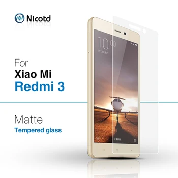 

9H 0.26mm Fingerprint Proof Frosted Matte Tempered glass For Xiaomi Redmi 3s Prime 3 5.0" Screen Protector Film For Redmi 3 Pro
