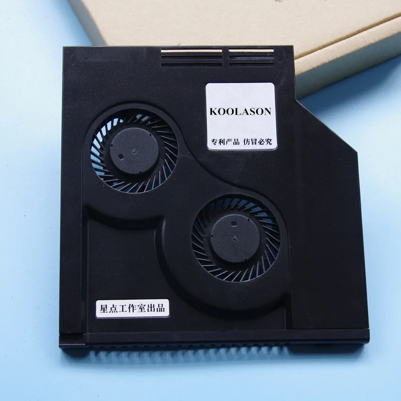 

DIY Laptop Optical CD Drive Modified Refit Cooling Cooler SATA Interface Large air volume Ventilation turbo 2 Fans Radiator