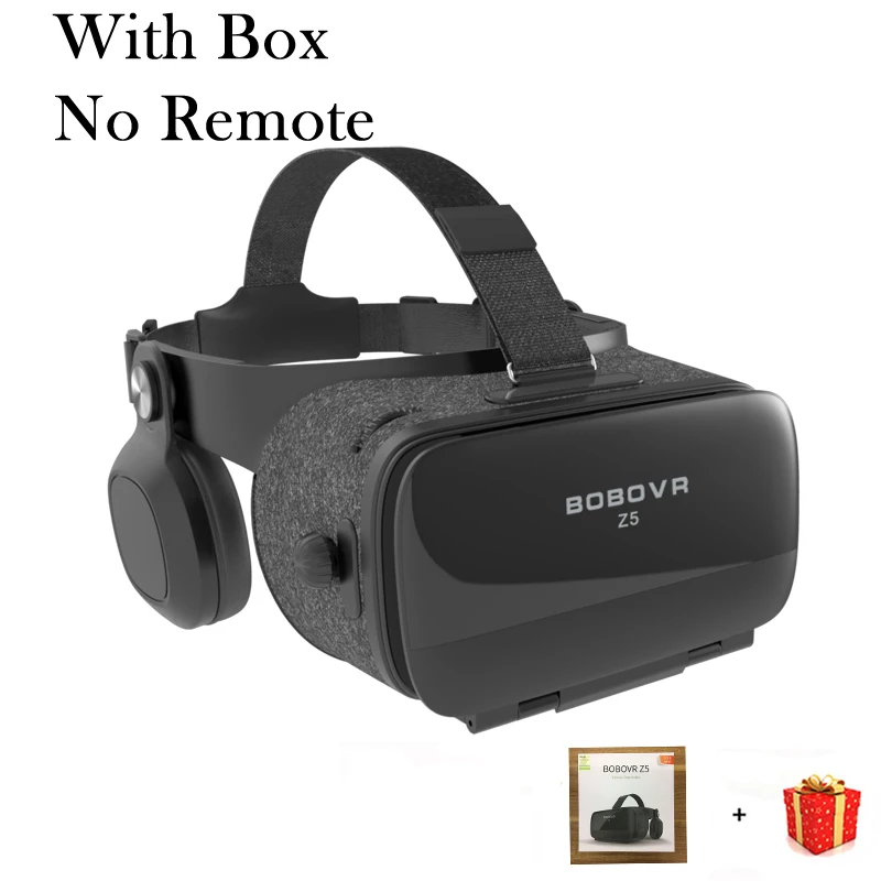 Bobovr Z5 Bobo VR видео Очки виртуальной реальности 3d шлем 3 D для iPhone Android телефона смартфона умные виар игр смарт смартфонов дополненной комплект вр видеоочки с экраном контролерами стекло стерео электронные - Цвет: With Box No Remote