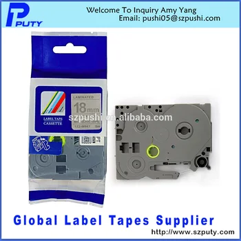 

Compatible p-touch labeling tape tz-m941 black on matte silver tape tze-m941