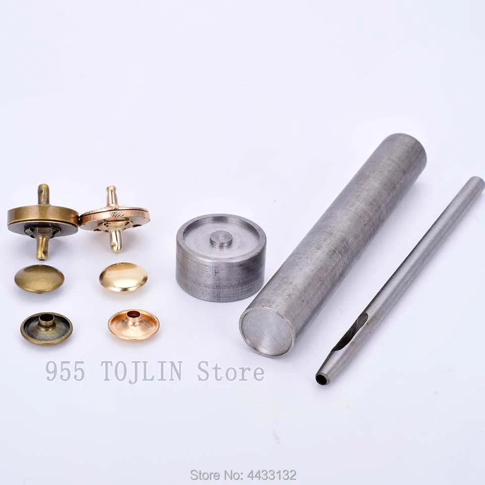 

14mm18mm Magnetic snap fasten Leather Craft mould Snap Fastener Buttons Installation Tool Hand Punch Tool DIY Accessories