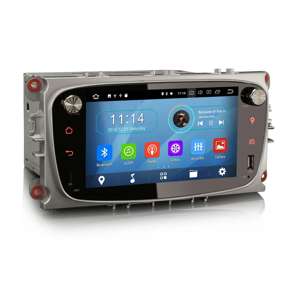Erisin ES3909FS Авторадио 7 'ƈ Din Android 8 1 автомобильный dvd плеер для фокуса S Max 2008 2011 gps