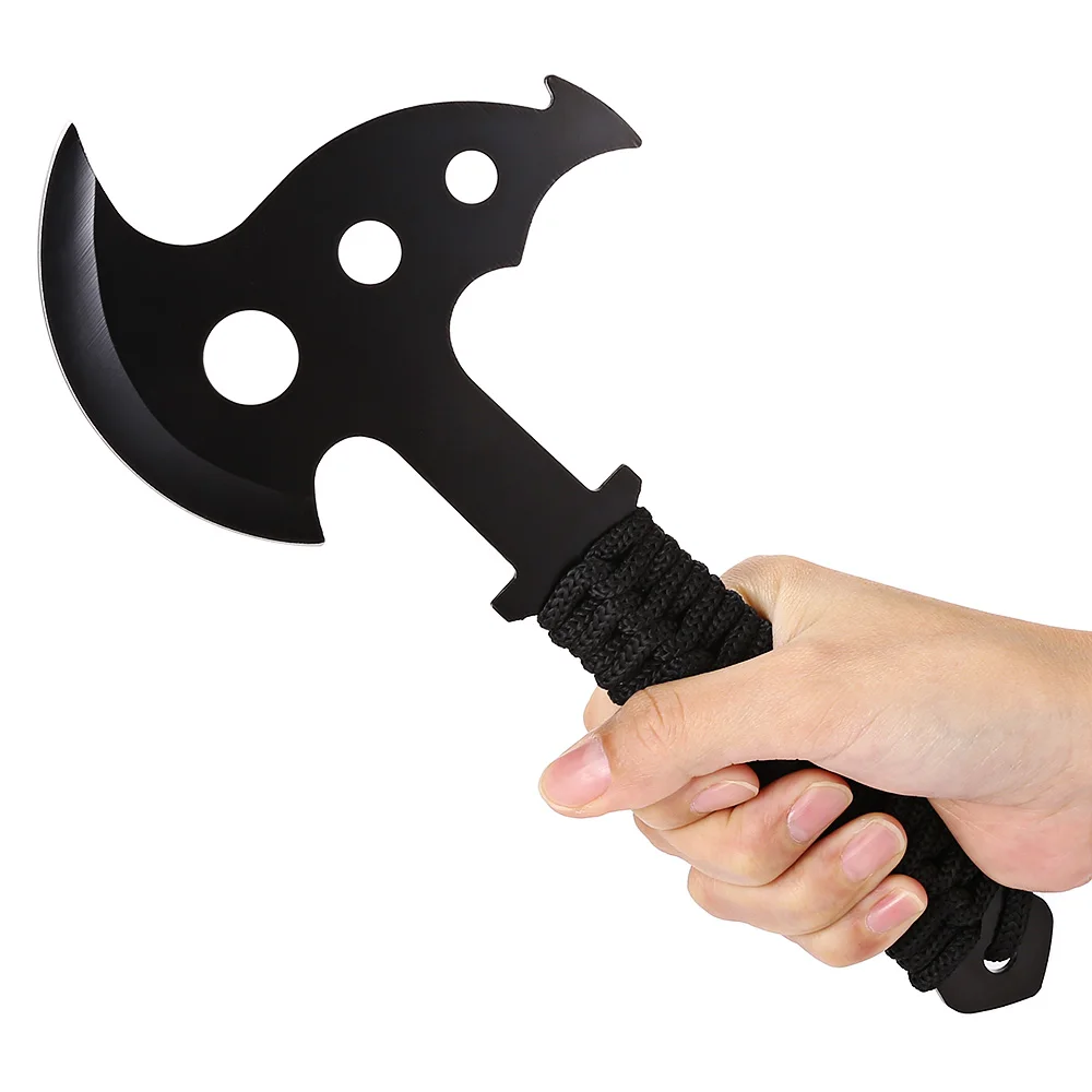 

Multifunctional outdoor camping axe handle with guard rope
