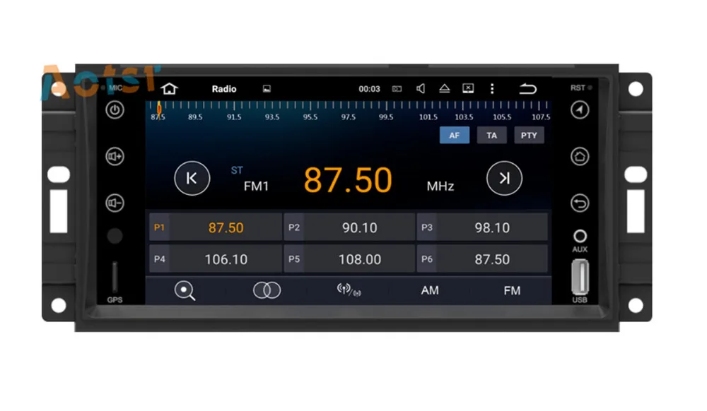 Top Quad Core Android 7.1 GPS Navigation Multimedia Stereo Car Radio For JEEP COMMANDER WRANGLER 2007-2013  Car No CD/DVD Player 3