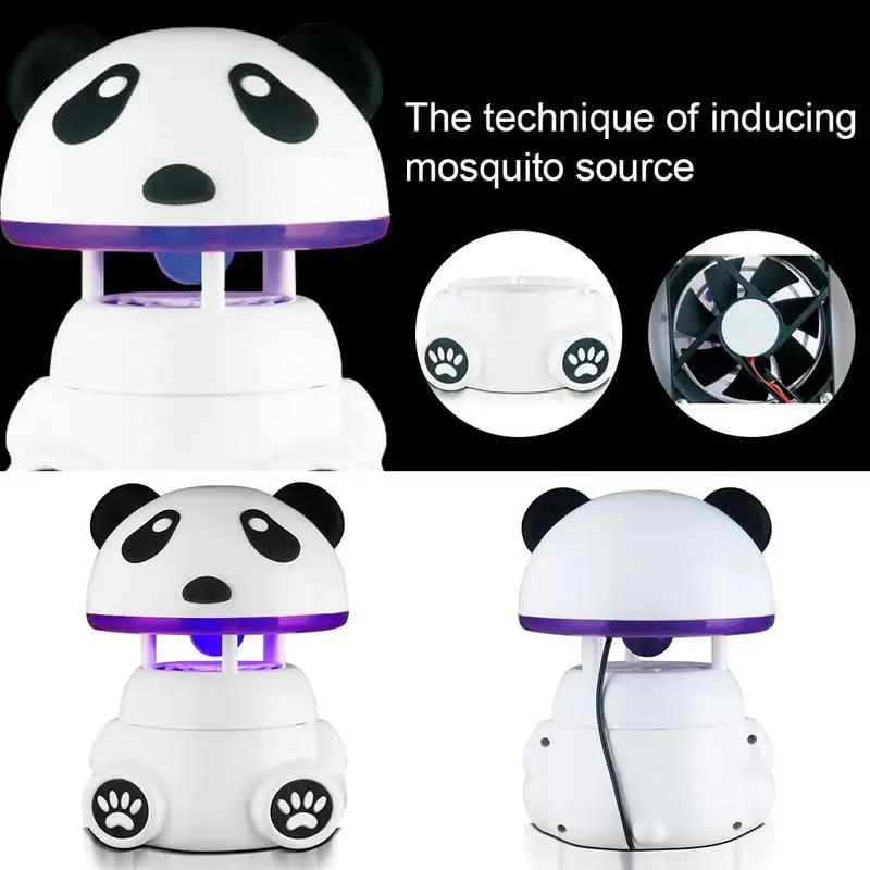 Chiclits USB Panda Mosquito Killer Light LED Insect Trap Lamp Mosquito Pest Moth Inhaler Household Indoor Bug Zapper For Baby (4)
