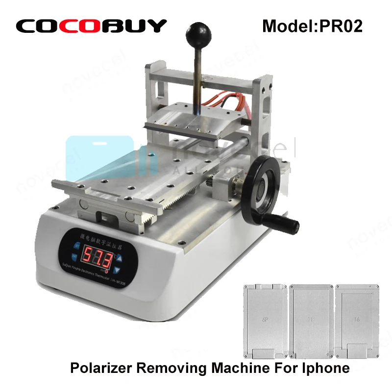 

Novecel LCD Polarizer Removing Machine with three moulds for Iphone lcd repair electric tools
