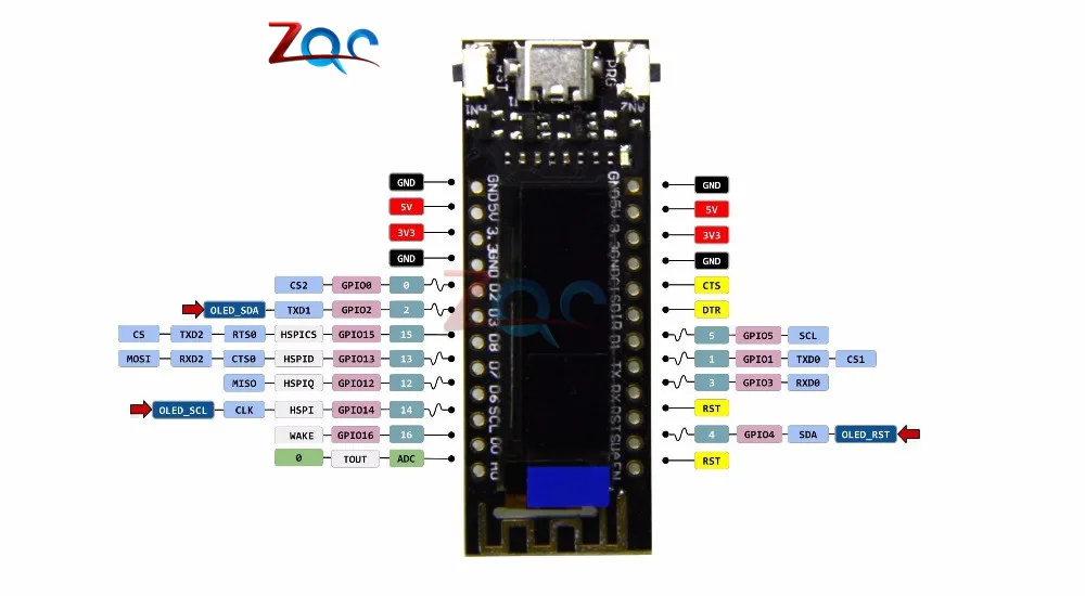 TTGO-ESP8266-0-91-inch-OLED-for-arduino-nodemcu