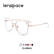 Прозрачные линзы, оправа Для женщин очки формы "кошачий глаз" в стиле ретро по рецепту очки для близорукости, оптические оправы Для женщин оправа для очков, оптика