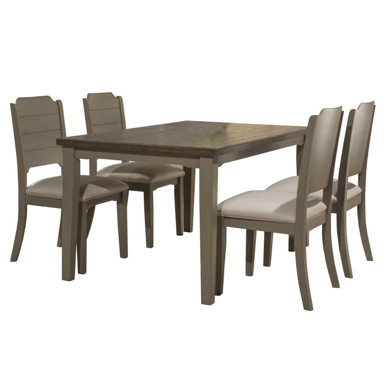 Clarion Five (5) Piece Rectangle Dining Set with Side Chairs - Distressed Gray