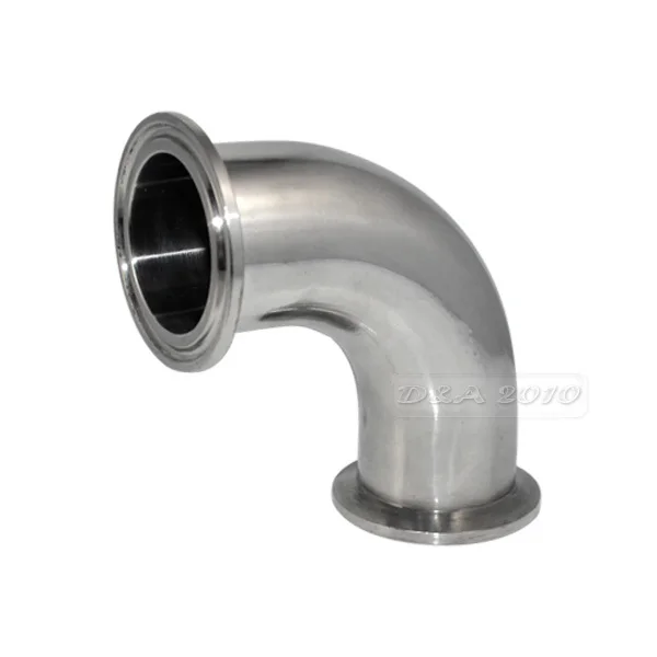 38MM 1-1/2" 1.5" Sanitary Ferrule Elbow 90° Pipe Fitting Fits Tri Clamp SS316 
