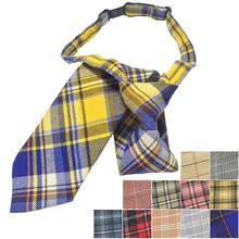 Рубашка с регулируемым ленивым галстуком для женщин, студенческий галстук, в полоску, в клетку, 6,5 см, тонкие галстуки для детей, детские галстуки с бабочкой, свадебные