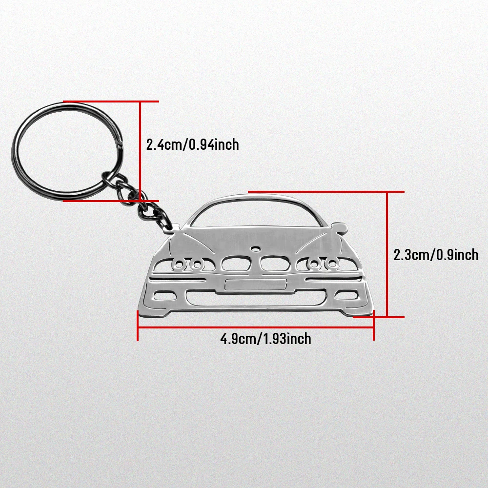  Armsky Fashion 3D Car Styling Decor Accessories Creative New 304 Stainless Steel Key Chain For BMW 