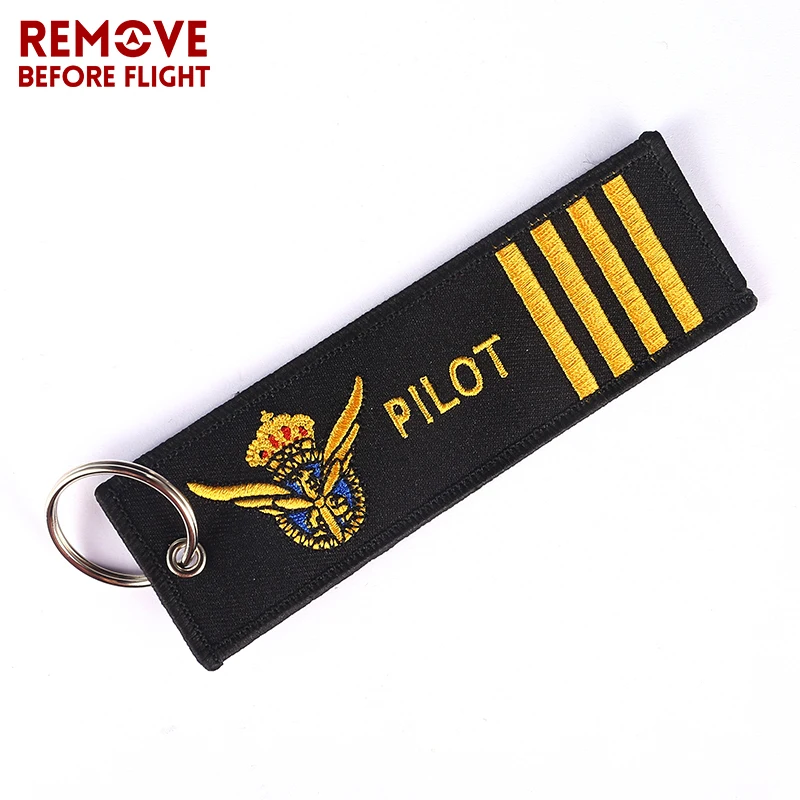 Pilot Key Chain for Motorcycles and Cars OEM Key Chains Embroidery Key Fobs Fashion Jewelry Aviation Gifts Fashionable Keychain  2