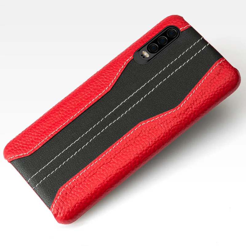 Phone Cases For Huawei P10 P20 P30 Lite Mate 9 10 20 lite Pro Case Cowhide Stitching Cover For Honor 8X 9 10 V20 P Smart case