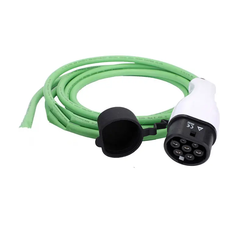 

5Meter 32Amp Three Phase Type 2 EV Charging Cable Electrical Vehicle EV Extension Cord 5x6+2x0.5mm2 EV Tethered Cable