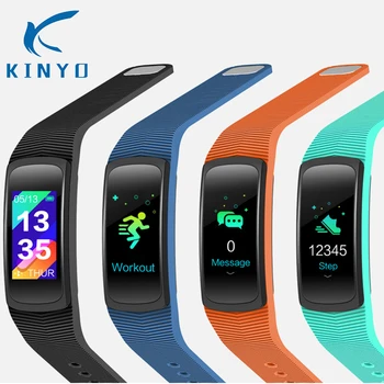 

New Smart bracelet wristband Multi-color strap color screen Multiple sports modes USB charging smart band heart rate monitor
