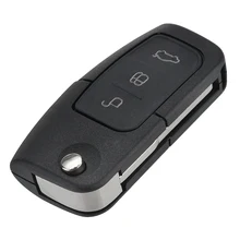 Con la Batteria 3 Bottoni Chiave A Distanza Fob Caso di Borsette Per Ford/Focus/Mondeo/Galaxy/Kuga/ c-Max/S-Max 2003 2004 2005 2006 2007 2008