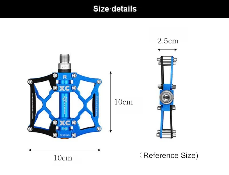 ROCKBROS Сверхлегкий анти-скольжения горные велосипедные Педали CNC алюминиевый сплав велосипедные педали, герметичный подшипник велосипед MTB плоский велосипед Запчасти