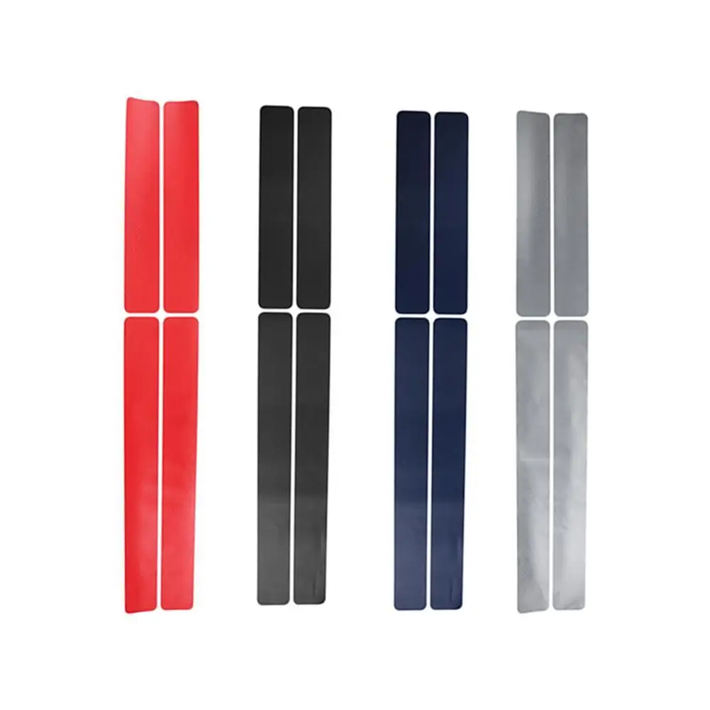 

4 Pcs Universal Car Threshold Carbon Fiber Sticker Car Door Sill Stickers None Slip Protection 3D Carbon Fiber Film For All cars