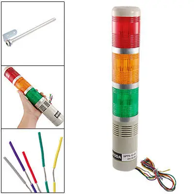 

AC/DC 24V Red Green Yellow LED Lamp Industrial Tower Signal Light Zhxhb
