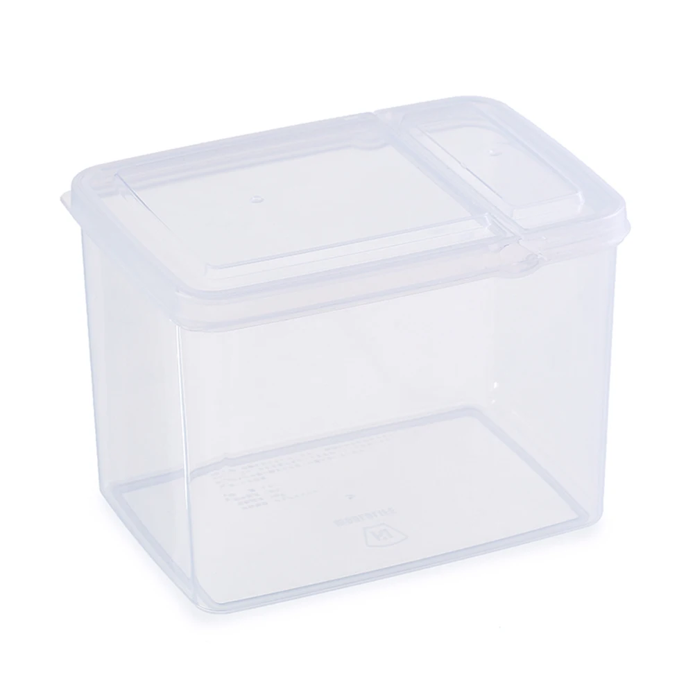 

1.2L 1.8L Kitchen Food Crisper Food Container Box Storage Box (Transparent)