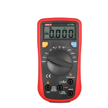 

UNI-T Multimeter UT136D Handheld Digital Multimeter Ohm Auto Range Tester DC/AC V/A Cap Frequency Resistance Tester Multimeter