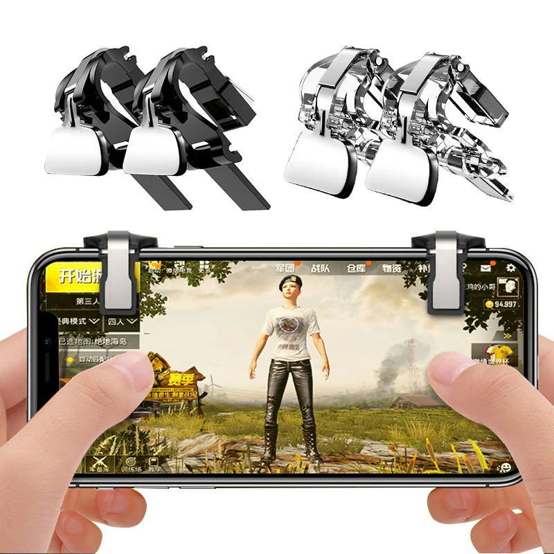 1Pair Phone Gamepad Trigger Fire Button Aim Key L1R1 pubg controller Shooter Controller PUBG mobile gamepad pk V3.0