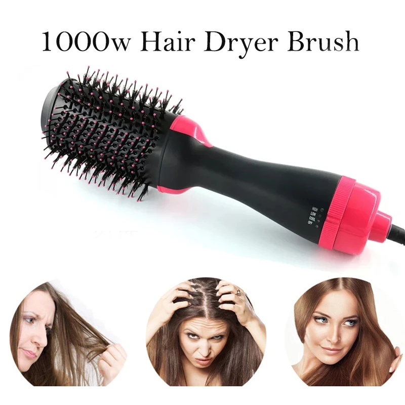 

Hair Curleing Iron Professional 2 in 1 Hair Curler Dryer Brush Dropship Salon Hair Iron
