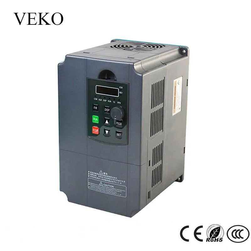 

5.5KW 220V Single Phase Input Triphase 3Phase Output 25A Frequency Converter VFD Frequency Inverter Motor Speed Drive Controller