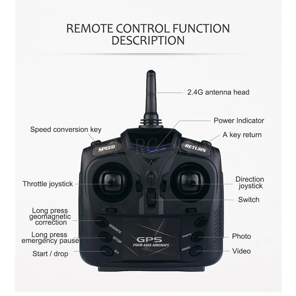 JXD 518 RC Quadcopter 720P HD Camera WIFI FPV GPS Mining Point Drone 2.4GHz 6 Axis Gyro Mini Drone 360 Rotation Headless Mode  (30)