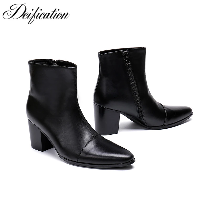 Deification militares de alto para hombre, calzado táctico de cuero marca de lujo, botines de invierno| | - AliExpress