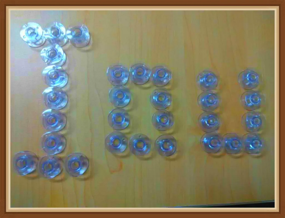 

Plastic Empty Bobbins Sewing Embroidery Machine Bobbins for Most Machine, 30 PCS /Bag , Size A, Light Blue ,Free Shipping