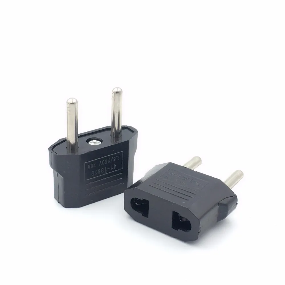 

Universal US To EU Plug US To Euro Europe Travel Wall AC Power Charger Outlet Adapter Converter Household Plugs Socket Converter