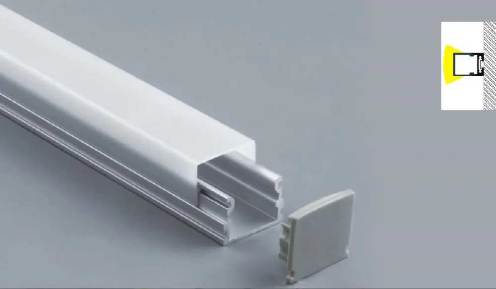 US $515.00 Free Delivery Cost 2000mmX21mmX21mm 2meterpcs pcslot 6000 Series Grade LED aluminium profile for LED Strips