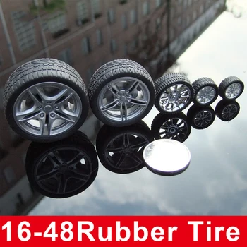 

10 Pieces/Lots, Mini Rubber Tires, DIY Model Car , DIY Model Robot.