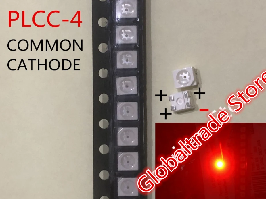 100 шт LSE6SF-V2BA-1-1 LS E6SF-V2BA-1-1 OSRAM 3528 красный PLCC-4 общий катод супер яркий светодиодный задний фонарь SMD