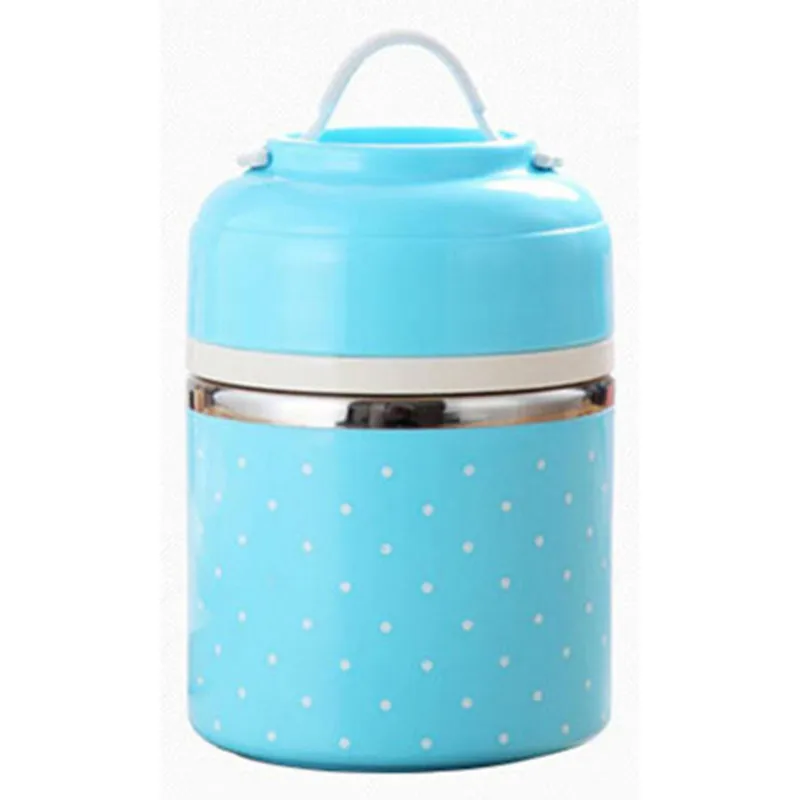 

Hot Insulation Compartment Lunch Box Adult Cute Portable Student Double Layer Three