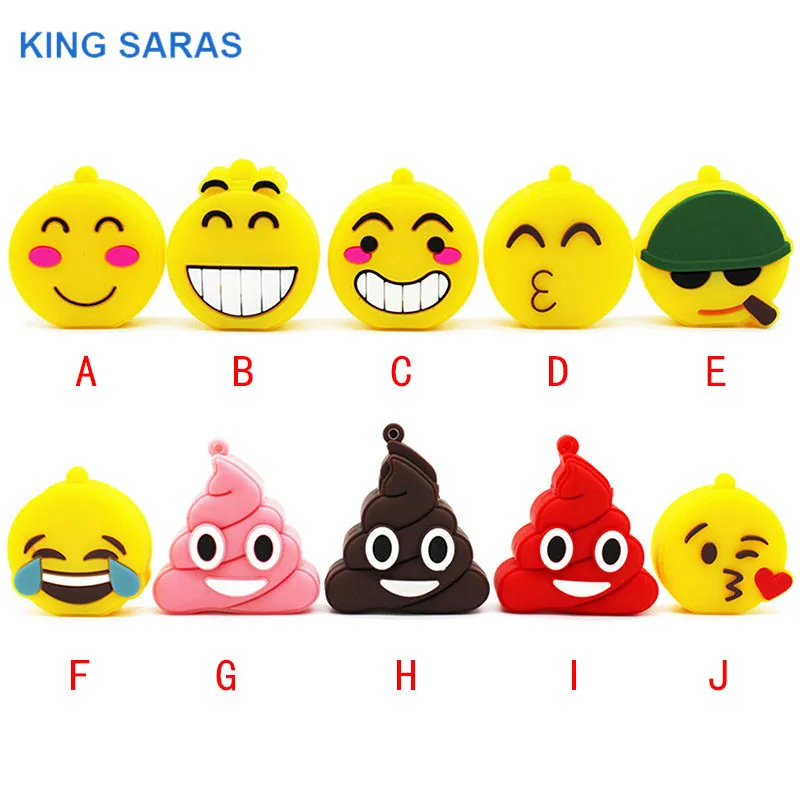 

KING SARAS USB stick usb 2.0 smile Emoji emotion expression USB flash drive pen drive 4GB 8GB 16GB 32GB memory Stick