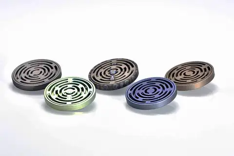 Apaziguador do Esforço 2 em 1 Titanium Liga Giroscópio Labirinto Adulto Toy Combinação Edc Dedo