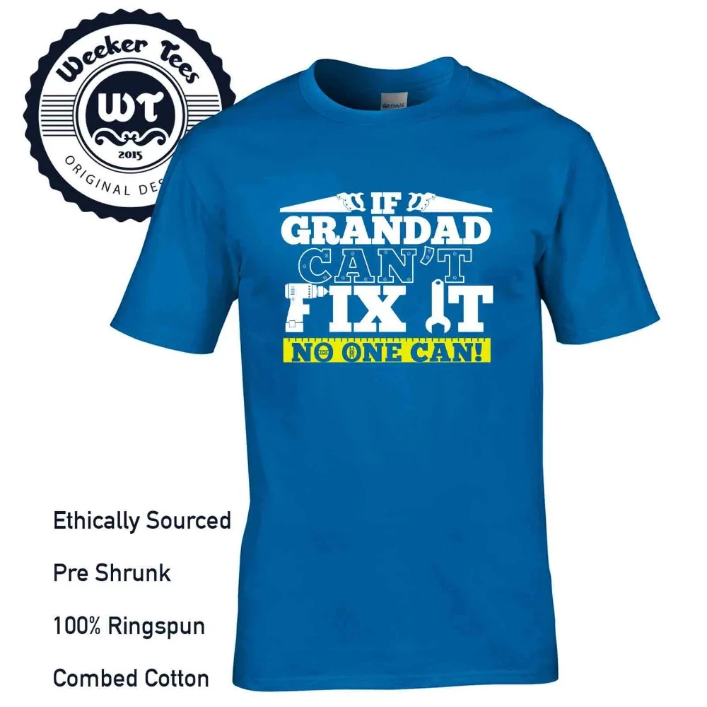 Брендовая мужская мода летняя коллекция модные футболки с принтом If Grandad Can Fix It